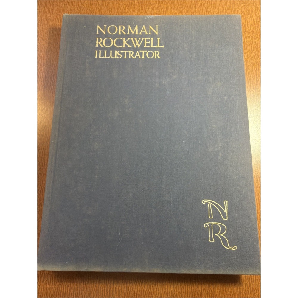 1970 "NORMAN ROCKWELL ILLUSTRATOR" BOOK w/ Plastic By Arthur L Guptill ~208pgs